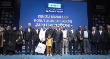 Gebze'de 1683 hak sahibine tapuları teslim edildi