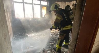 Kullanılmayan binada yangın çıktı