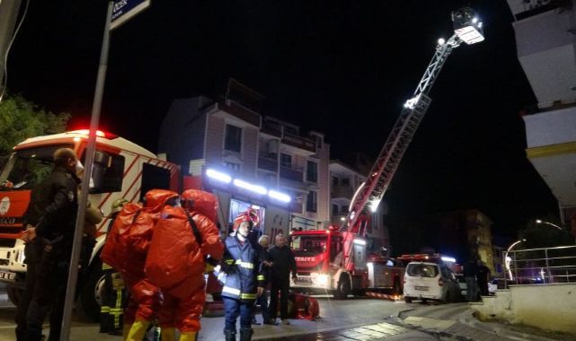 Reaksiyona giren kimyasal madde patladı, binalar boşaltıldı