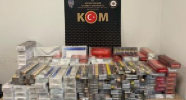 Otobüsteki kaçak sigara zulası hayrete düşürdü