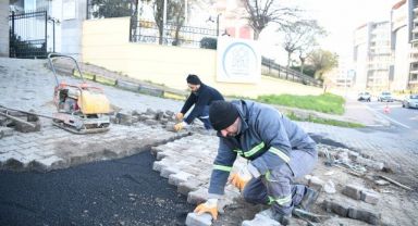 Fen İşlerinden yollarda bakım ve onarım çalışması