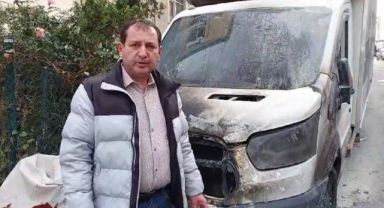 Özel plaka alan şahsı tehdit ettiler ardından aracı kundakladılar