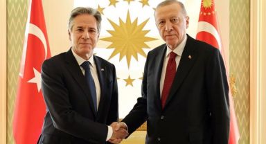 Cumhurbaşkanı Erdoğan ABD Dışişleri Bakanı Blinken'la görüştü