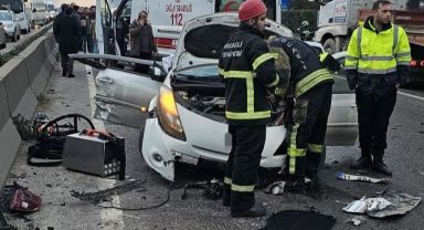 Gebze'de 4 araçlı zincirleme kaza: 1 ölü, 1 yaralı