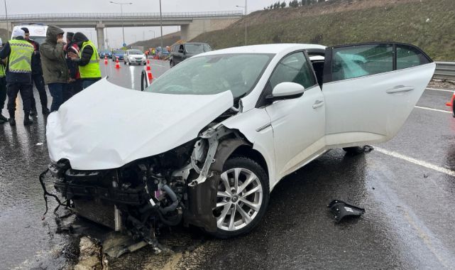 Kuzey Marmara Otoyolu'nda zincirleme kaza: 5 yaralı