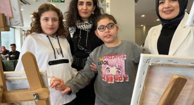 Özel çocukların resimleri, Gazzeli çocuklar için sergilendi