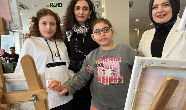 Özel çocukların resimleri, Gazzeli çocuklar için sergilendi
