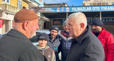 Sadık Güvenç’e soğuk havada sıcak karşılama
