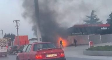 Akaryakıt istasyonunda facia son anda önlendi