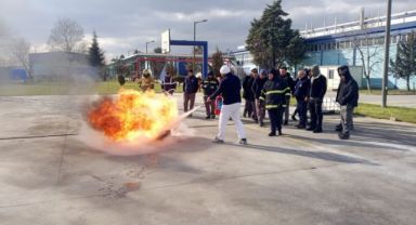 Büyükşehir İtfaiyesi’nden Tekirdağ’da eğitim