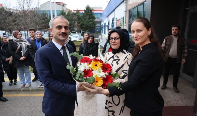 Çiftçi’ye, mesai arkadaşlarından sürpriz karşılama