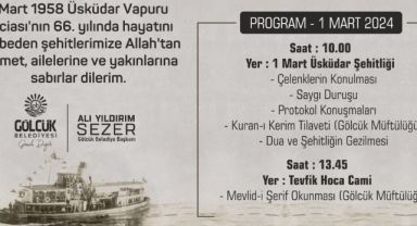 Faciada yaşamını yitirenler Gölcük'te dualarla anılacak