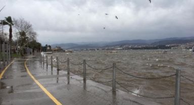İzmit Körfezi’nde fırtına