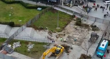 Kent meydanındaki önemli çalışmanın startı verildi