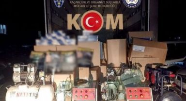 Kocaeli’de 205 bin 250 adet dolu ve boş makaron ele geçirildi