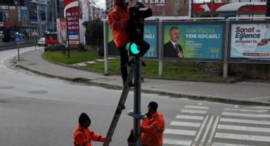 Tramvay hattı kavşaklarında sinyalize çalışması
