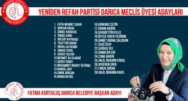 YRP Darıca meclis üyesi adayları belli oldu
