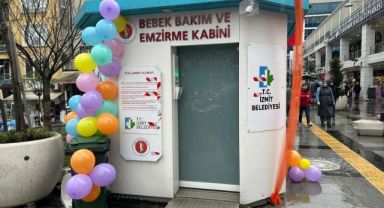 Emzirme ve bebek bakım kabini hizmete açıldı