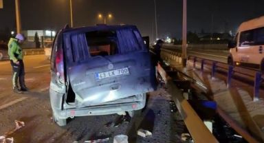 Gebze'de iki hafif ticari araç çarpıştı: 1 yaralı