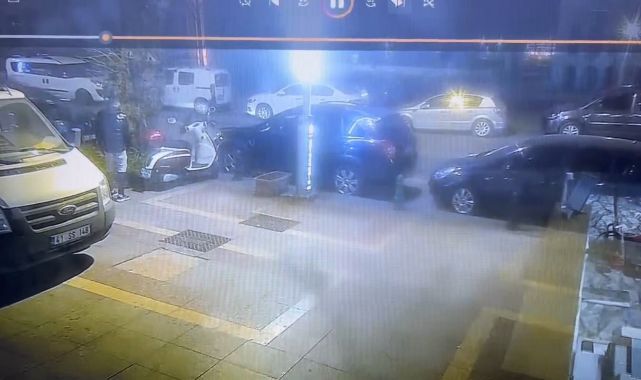 Köpekle önce ilgilendi sonra peşine takıp çaldı