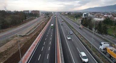 Stadyum bağlantı yolunda tamamlanan kısımlar trafiğe açıldı