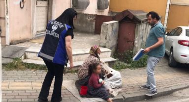 Gebze Zabıtasından dilencilere yönelik çalışma