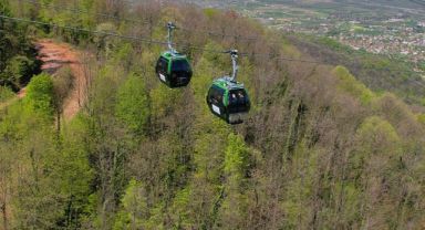 Kartepe’de teleferik seferleri iptal edildi