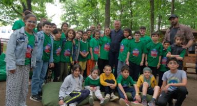 Minik dostlarından Başkan’a; ‘’Teşekkürler Tahir amca’’