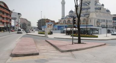 Paşa Cami önünde kavşak düzenlemesi