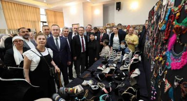 Başkan Gökçe'den kursiyerlere: "Bu kıymetli eserleri ekonomiye kazandıracağız"