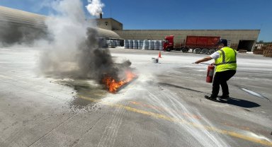 Büyükşehir itfaiyesinden uygulamalı eğitim