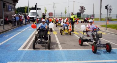 Çocuklar trafik konusunda bilinçleniyor