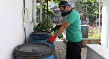 Ekipler sivrisineklerle mücadele için sahada