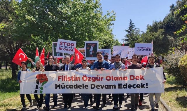 Gebze Teknik Üniversitesi öğrencilerinden Filistin'e destek