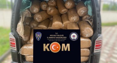Kocaeli'de 1 ton 100 kilo gümrük kaçağı tütün ele geçirildi