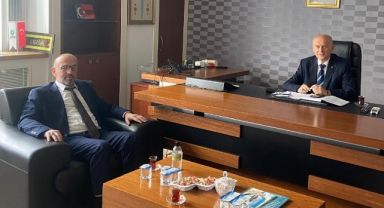 Murat Küçük'ten Ercan Aslan'a tebrik ziyareti