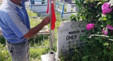 Şehit mezarlarına tek tek bakım yapılıyor