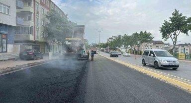 Tuzla Caddesi'nde üstyapı yenileniyor