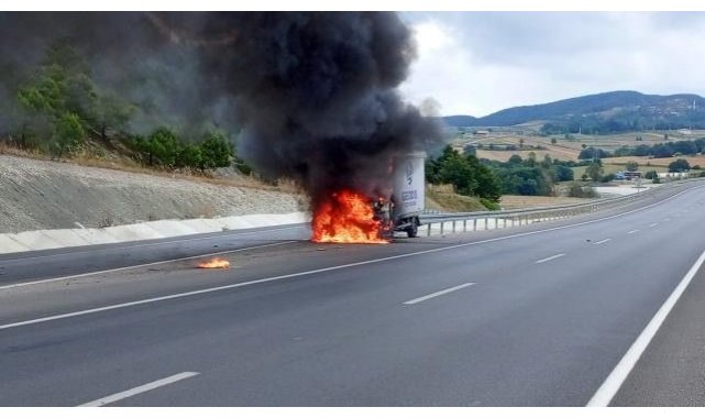 Çaresizce araçlarının yanmasını izlediler