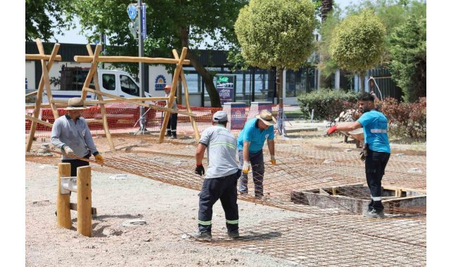 Eskihisar'daki çocuk parkı yenileniyor