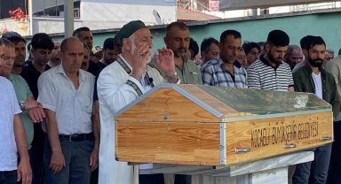 Tersanedeki gemi yangınında hayatını kaybeden işçi son yolculuğuna uğurlandı