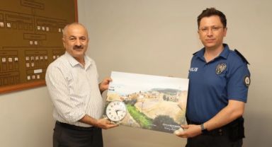BAŞKAN BÜYÜKGÖZ'DEN ŞEHİT FARUK ASLAN POLİS MERKEZİ'NE ZİYARET