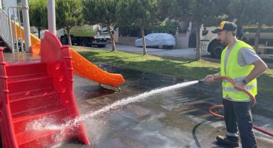 Darıca'da parklara hijyenik dokunuş