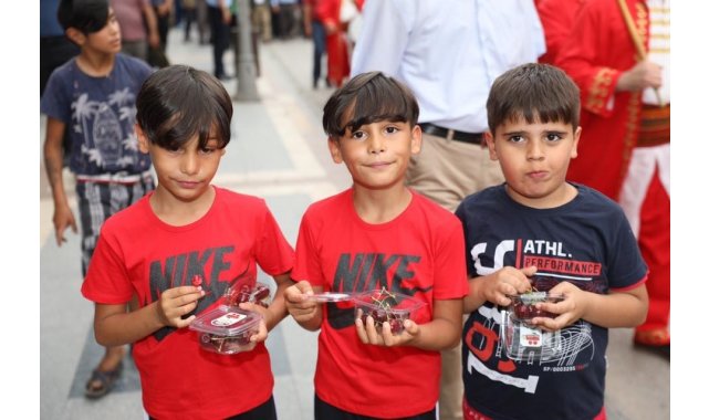 Festival coşkusu: 1 ton kiraz dağıtılacak