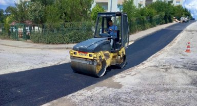 İlimtepe Mahallesinde asfalt çalışması