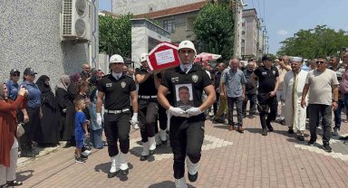 Kalp krizinden hayatını kaybeden emniyet müdür yardımcısı son yolculuğuna uğurlandı