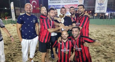Kum futbol turnuvasında heyecan dolu final