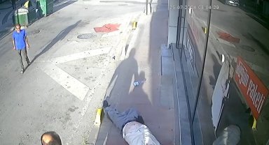Pompalı tüfekle yaşanan dehşet anları kamerada