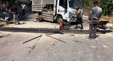 Su taşkınlarının önüne geçmek için mazgallarda çalışma