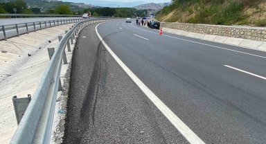 Yaklaşık 50 metre savrulduktan sonra durabildi
